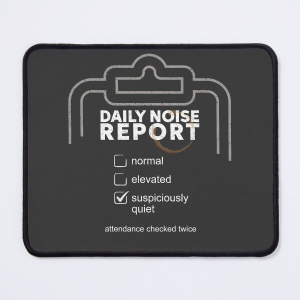 Item preview, Daily Noise Assessment Funny Daycare Teacher Design White Version designed and sold by The Sticky Clipboard.