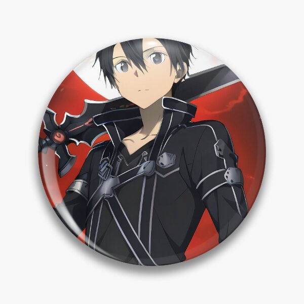 Item preview, Kirito Sword Art Online Red Moon Heroic Stance designed and sold by Williamhallano.