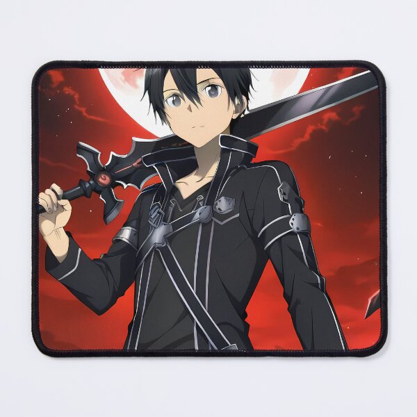 Item preview, Kirito Sword Art Online Red Moon Heroic Stance designed and sold by Williamhallano.