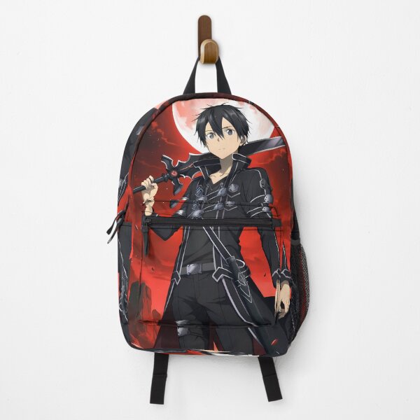 Item preview, Kirito Sword Art Online Red Moon Heroic Stance designed and sold by Williamhallano.