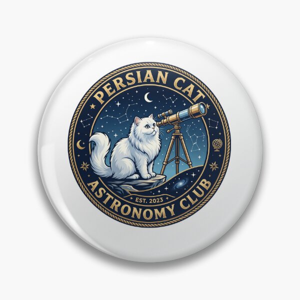 Item preview, Persian Cat Astronomy Club Stargazing Telescope Galaxy designed and sold by PictoVibe.