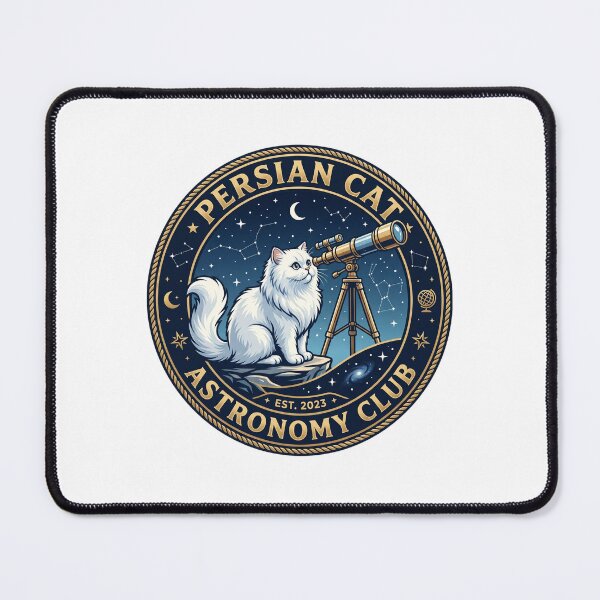Item preview, Persian Cat Astronomy Club Stargazing Telescope Galaxy designed and sold by PictoVibe.