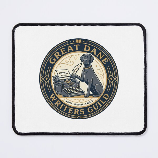 Item preview, Great Dane Writers Guild Typewriter Novelist Author designed and sold by PictoVibe.