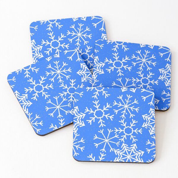 Item preview, Christmas Snowflakes Contemporary Pattern On Holiday Blue designed and sold by DEC02.