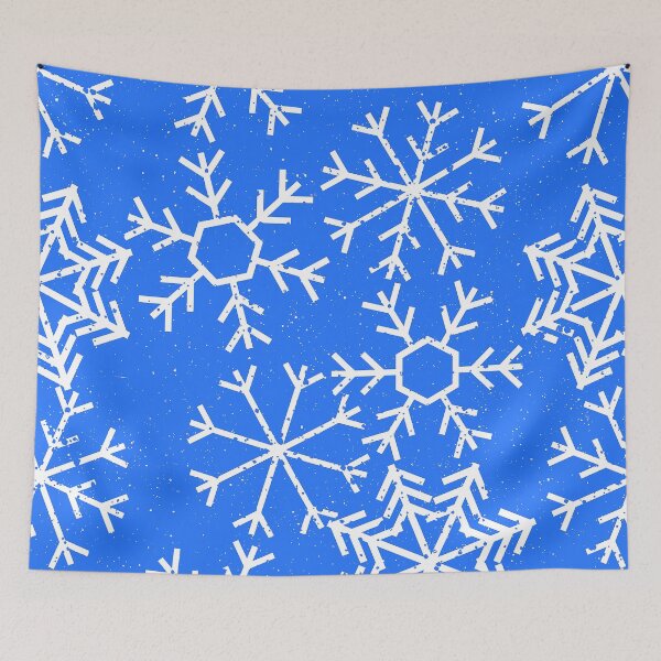 Item preview, Christmas Snowflakes Contemporary Pattern On Holiday Blue designed and sold by DEC02.