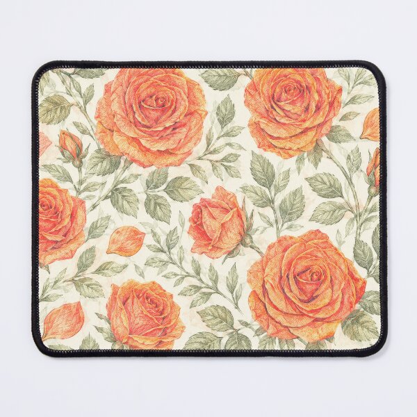 Item preview, Coral Rose and Sage Botanical Pattern designed and sold by Candice Davis.