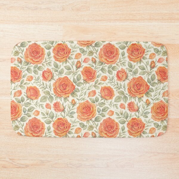 Item preview, Coral Rose and Sage Botanical Pattern designed and sold by Candice Davis.