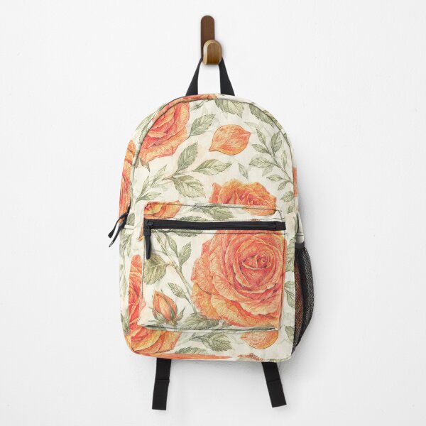 Item preview, Coral Rose and Sage Botanical Pattern designed and sold by Candice Davis.