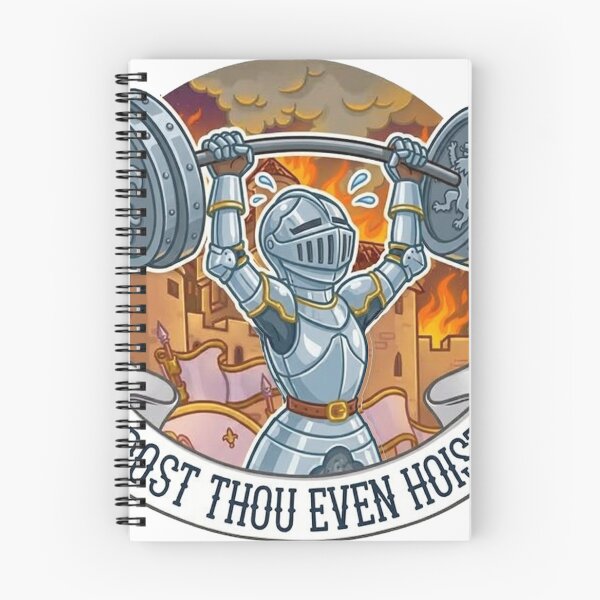 Item preview, Dost Thou Even Hoist Knight Gym Sticker designed and sold by devonclemon.
