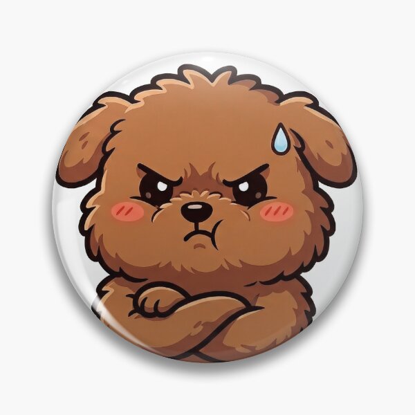 Item preview, Grumpy Fluffy Puppy designed and sold by HoloHugDesigns.