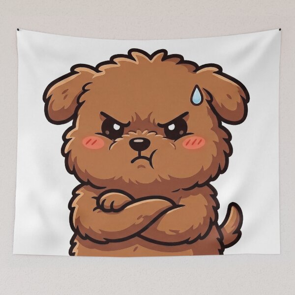 Item preview, Grumpy Fluffy Puppy designed and sold by HoloHugDesigns.