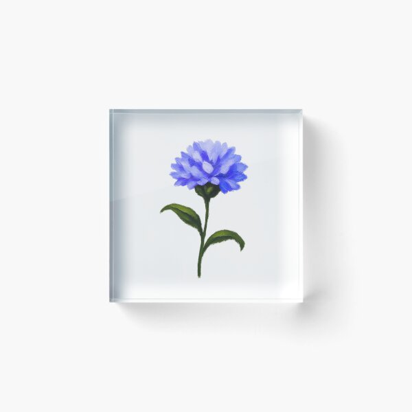 Item preview, Cute Blue Cornflower Botanical Floral Watercolor Sticker designed and sold by Little Bloom Studio.