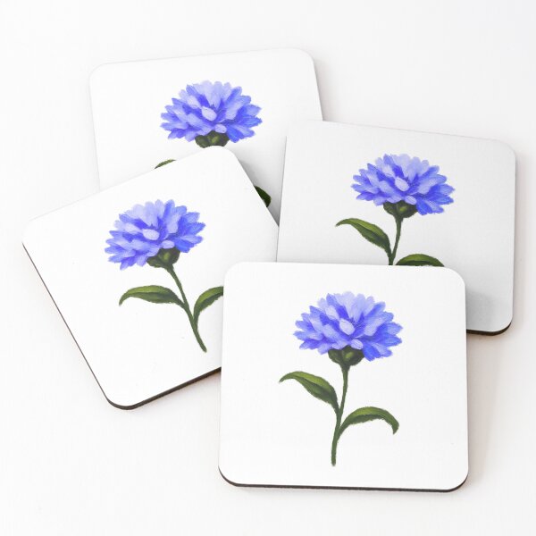 Item preview, Cute Blue Cornflower Botanical Floral Watercolor Sticker designed and sold by Little Bloom Studio.