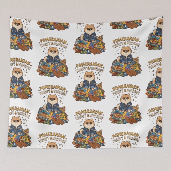 Item preview, Pomeranian Thrift Vintage Retro Fashion Streetwear designed and sold by PictoVibe.