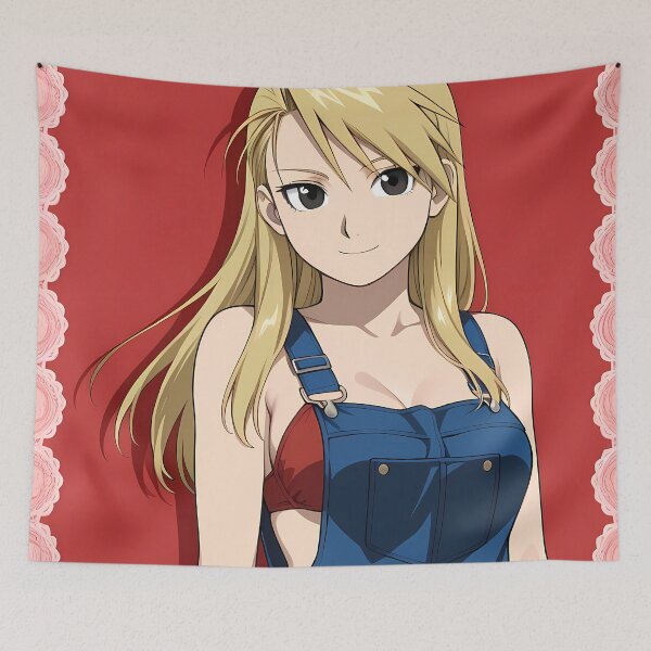 Item preview, Riza Hawkeye Fullmetal Alchemist Casual Blue Overalls Portrait designed and sold by GABRIELMURPHY.