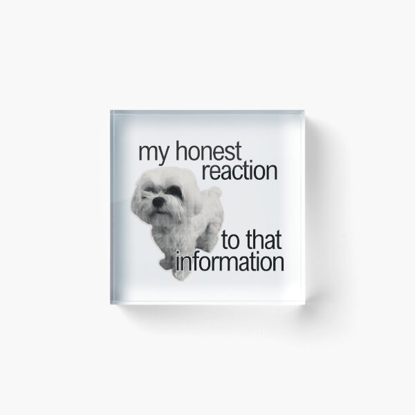 Item preview, dog my honest reaction funny pinterest meme designed and sold by renmei-studios.