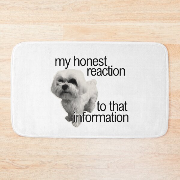 Item preview, dog my honest reaction funny pinterest meme designed and sold by renmei-studios.