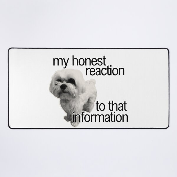 Item preview, dog my honest reaction funny pinterest meme designed and sold by renmei-studios.