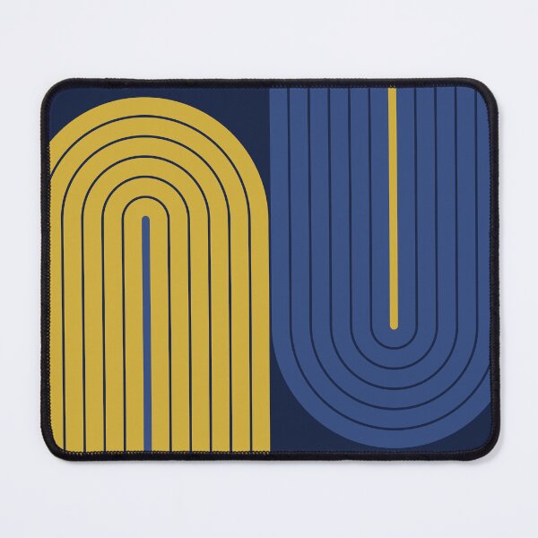 Item preview, Arch and Line Minimalist Luxury Midnight and Gold Geometric Art designed and sold by nineFlorals.
