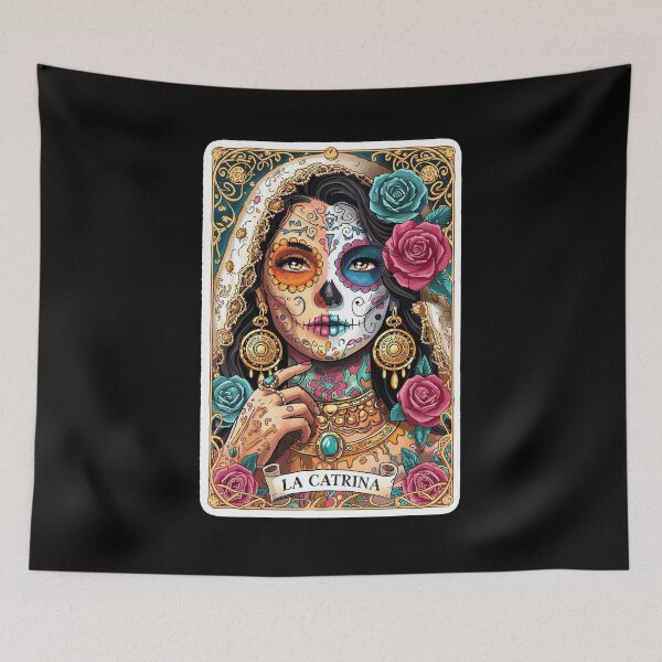 Item preview, La Catrina Tarot Day Of Dead Mexican designed and sold by nosu-art-pod.