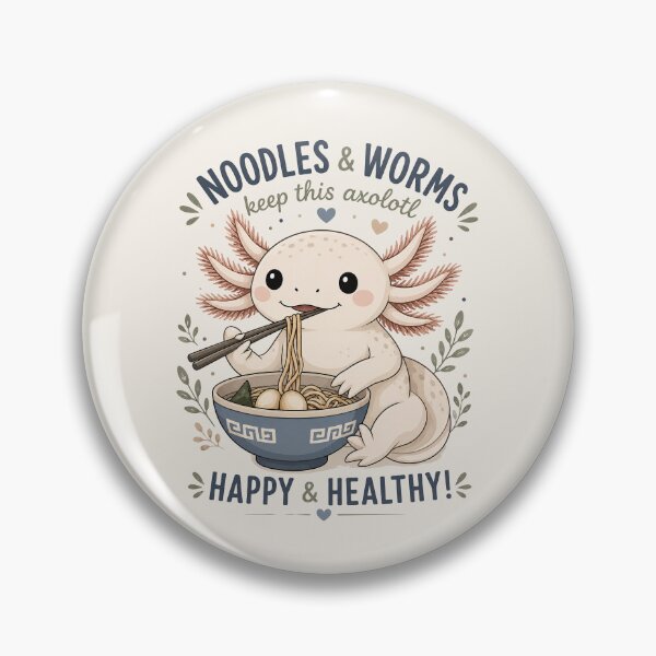Item preview, Noodles & Worms Ramen Axolotl designed and sold by Weirdwildco69.