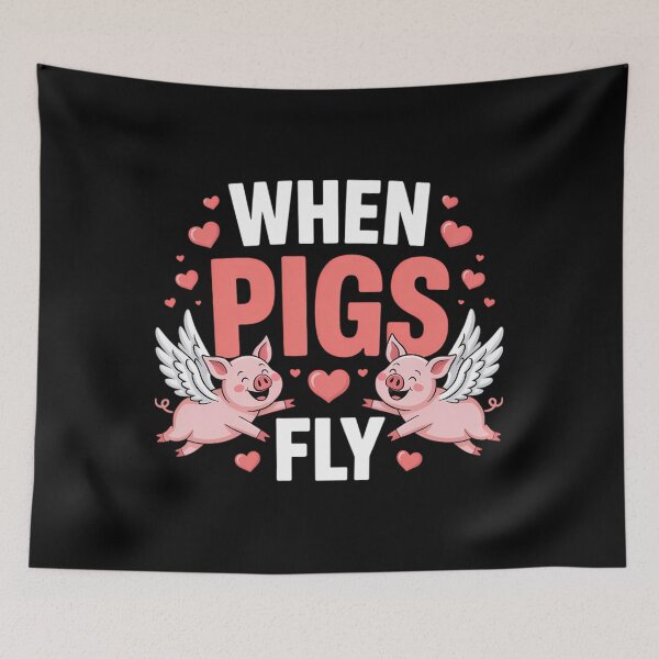 Item preview, When Pigs Fly Piggy designed and sold by sailorjessiArt.