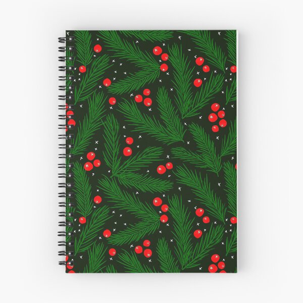 Item preview, Winter Pine Branches With Red Berries Colorful Pattern designed and sold by DEC02.