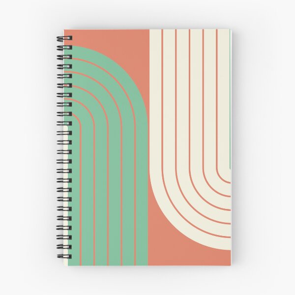 Item preview, Arch and Line Minimalist Boho Warm Terracotta and Cream Geometric Art designed and sold by nineFlorals.