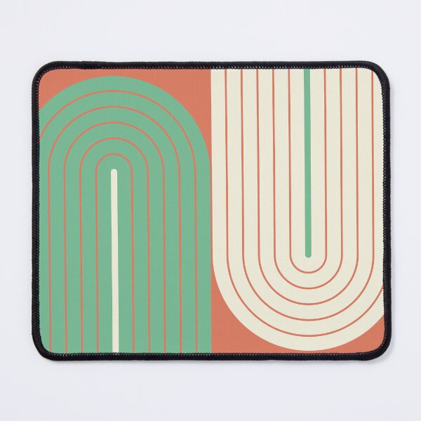 Item preview, Arch and Line Minimalist Boho Warm Terracotta and Cream Geometric Art designed and sold by nineFlorals.