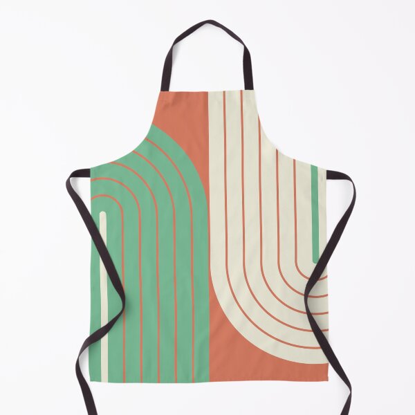 Item preview, Arch and Line Minimalist Boho Warm Terracotta and Cream Geometric Art designed and sold by nineFlorals.