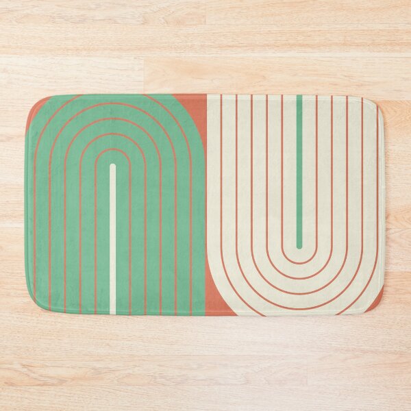 Item preview, Arch and Line Minimalist Boho Warm Terracotta and Cream Geometric Art designed and sold by nineFlorals.