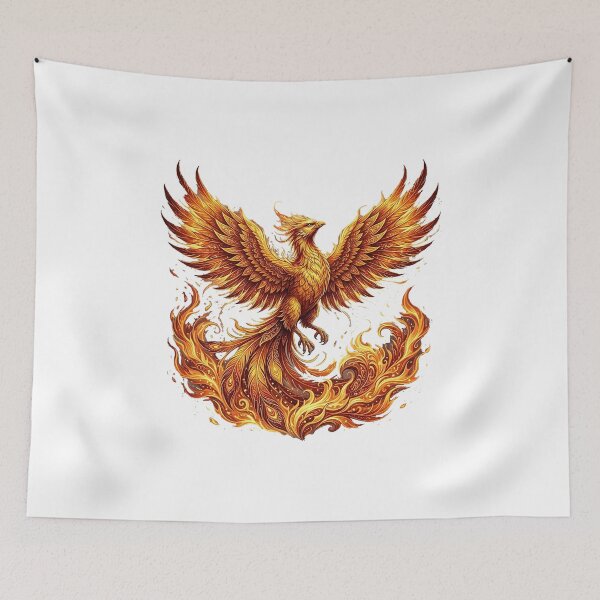 Item preview, Radiant Phoenix Rising - Symbol of Hope & Rebirth designed and sold by Ponsak.