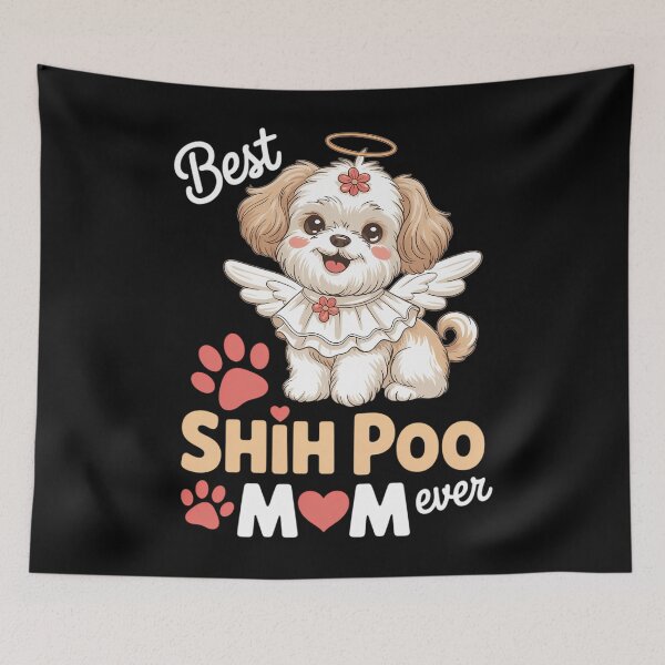 Item preview, Girl Dog Best Shih Poo Mom Ever Mother Life Fur Baby Love designed and sold by sailorjessiArt.