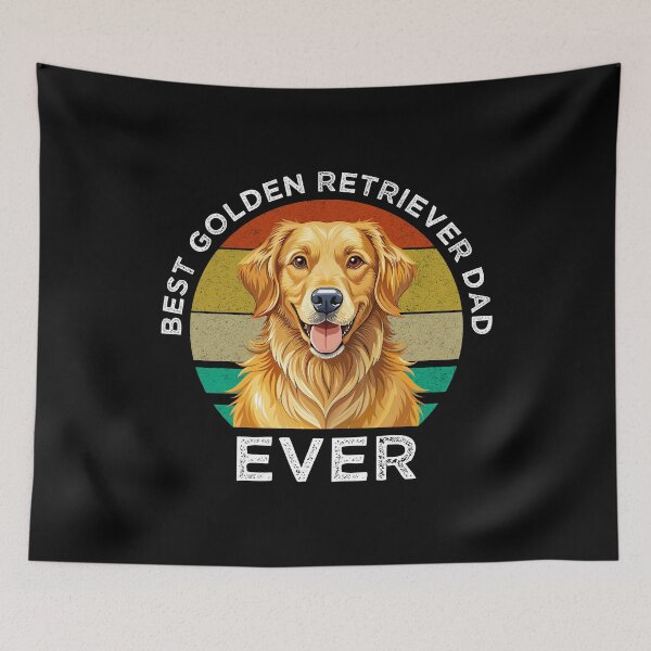 Item preview, Best Golden Retriever Dad Ever designed and sold by Cat Lady Designs.