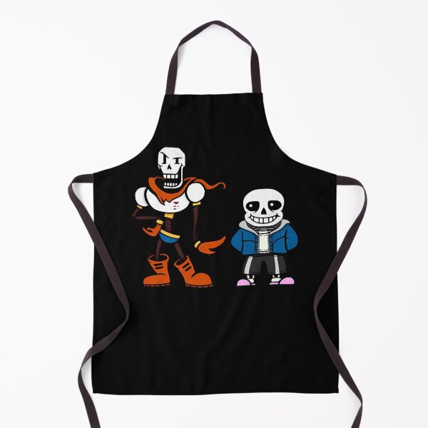 Item preview, Tall Skeleton Character With Orange Cape Standing Next To Short designed and sold by RedaSouq.