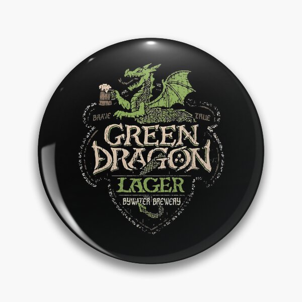 Item preview, Distressed Green Mythical Dragon Holding Beer Mug designed and sold by RedaSouq.