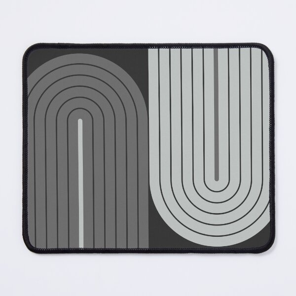 Item preview, Arch and Line Minimalist Modern Monochrome Charcoal Geometric Art designed and sold by nineFlorals.