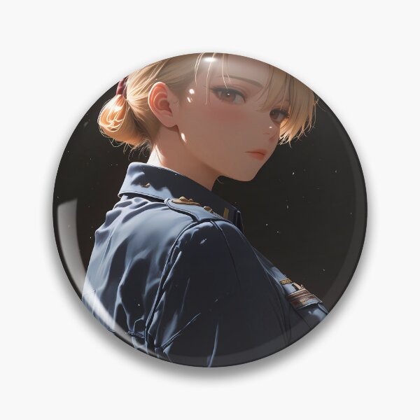 Item preview, Riza Hawkeye Fullmetal Alchemist Golden Light Blue Outfit Glance designed and sold by B5fivemerch.