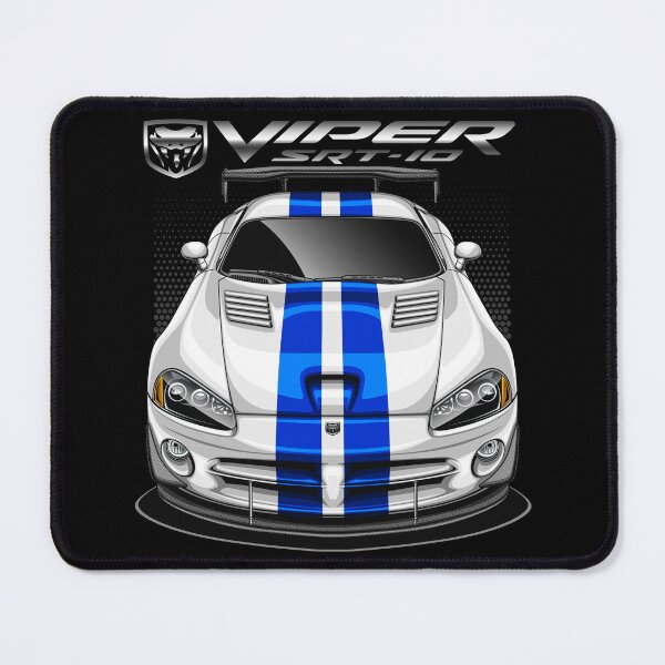 Item preview, Viper SRT 10 (Viper Bright White Stripes Blue) designed and sold by JioojiProject.