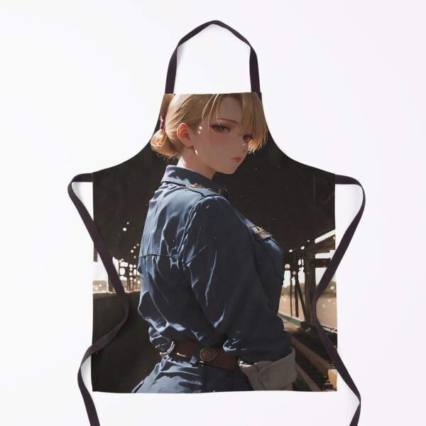 Item preview, Riza Hawkeye Fullmetal Alchemist Golden Light Blue Outfit Glance designed and sold by B5fivemerch.