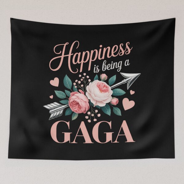 Item preview, Womens Happiness Is Being A Gaga Floral Decoration designed and sold by sailorjessiArt.