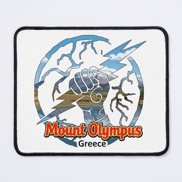 Item preview, Mount Olympus Greece Zeus Lightning Emblem designed and sold by devonclemon.