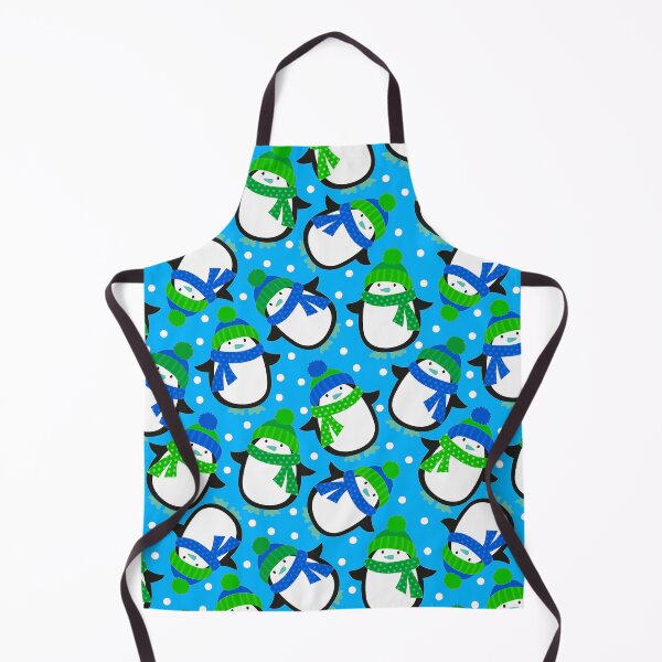 Item preview, Cute Contemporary Christmas Penguin Blue Pattern designed and sold by DEC02.