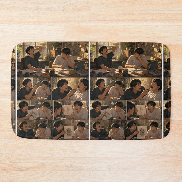 Item preview, Student Life Cozy Reading Room Comic Print designed and sold by Grafititee.