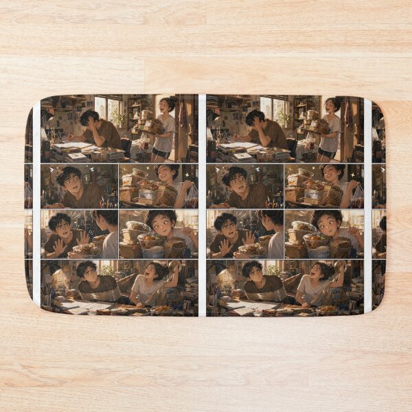 Item preview, Student Life Cozy Reading Room Comic Print designed and sold by Grafititee.