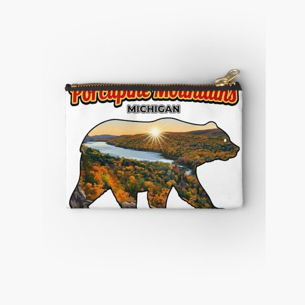 Item preview, Porcupine Mountains Michigan Bear Silhouette Vintage designed and sold by devonclemon.