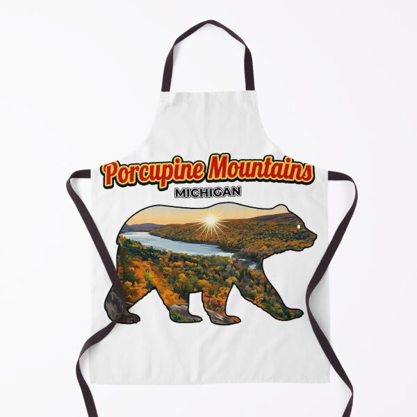 Item preview, Porcupine Mountains Michigan Bear Silhouette Vintage designed and sold by devonclemon.