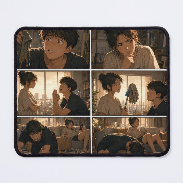 Item preview, Student Life Cozy Reading Room Comic Print designed and sold by Grafititee.