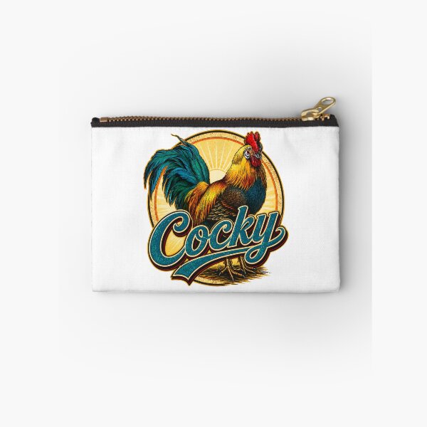 Item preview, Cocky Rooster Retro Emblem designed and sold by Candice Davis.