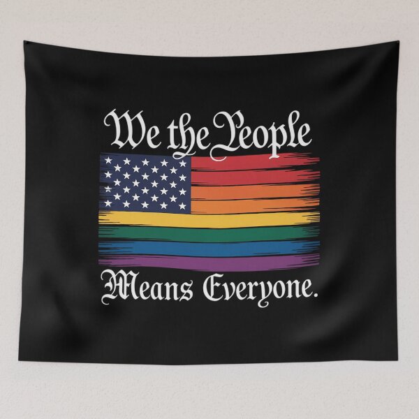 Item preview, Womens We The People Means Everyone USA LGBT Equality designed and sold by sailorjessiArt.